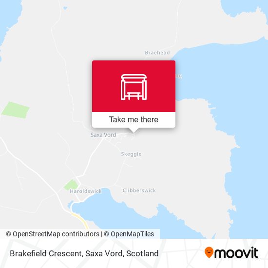 Brakefield Crescent, Saxa Vord map