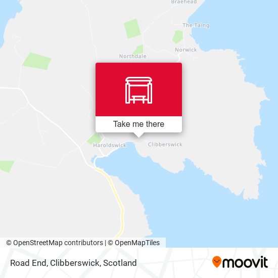 Road End, Clibberswick map