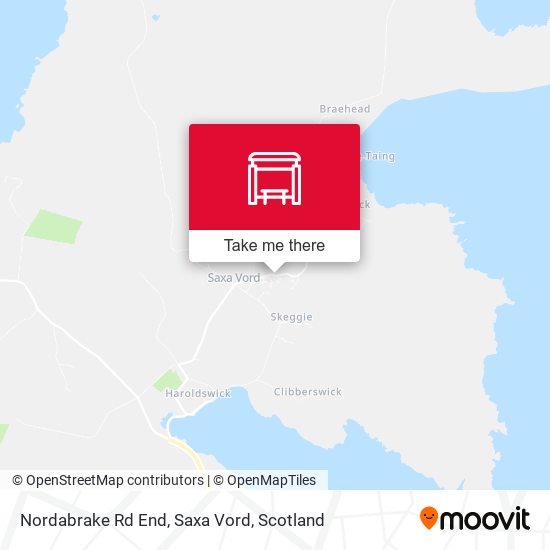 Nordabrake Rd End, Saxa Vord map