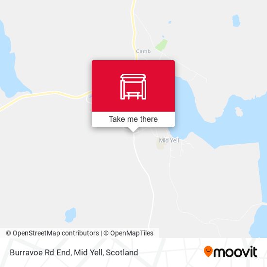 Burravoe Rd End, Mid Yell map