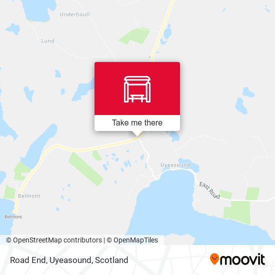 Road End, Uyeasound map