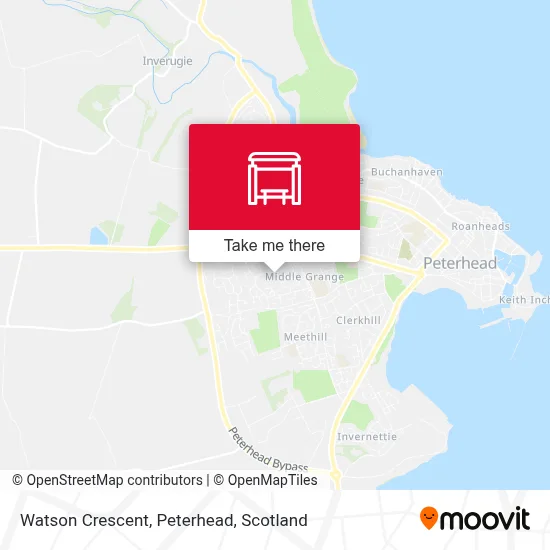 Watson Crescent, Peterhead map