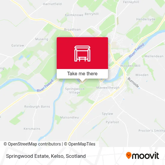 Springwood Estate, Kelso map