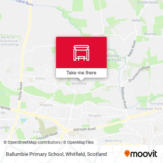 Ballumbie Primary School, Whitfield map