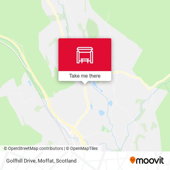 Golfhill Drive, Moffat map