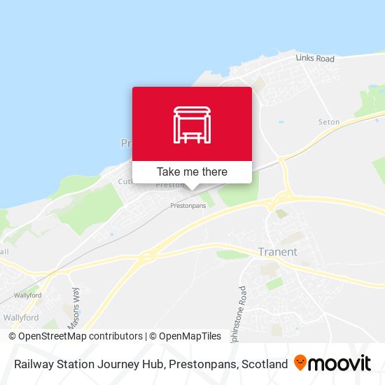 Railway Station Journey Hub, Prestonpans map