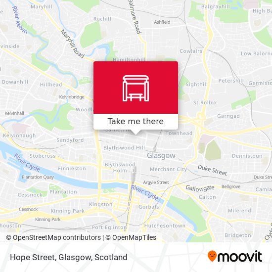 Hope Street, Glasgow map