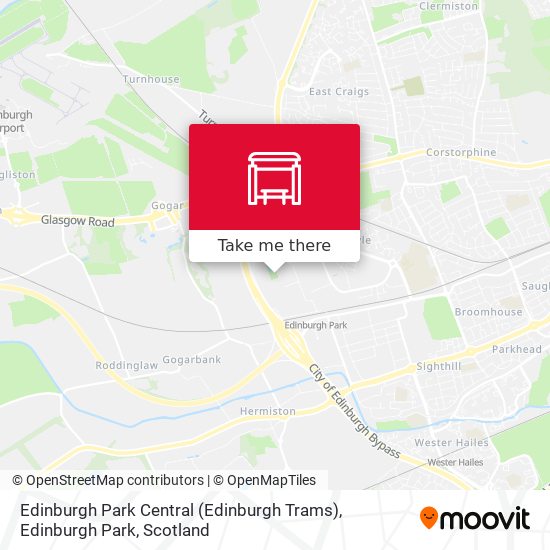 Edinburgh Park Central (Edinburgh Trams), Edinburgh Park map