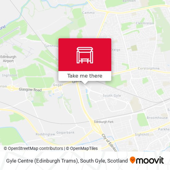 Gyle Centre (Edinburgh Trams), South Gyle map