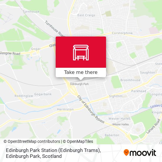 Edinburgh Park Station (Edinburgh Trams), Edinburgh Park map