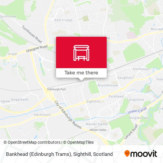 Bankhead (Edinburgh Trams), Sighthill map