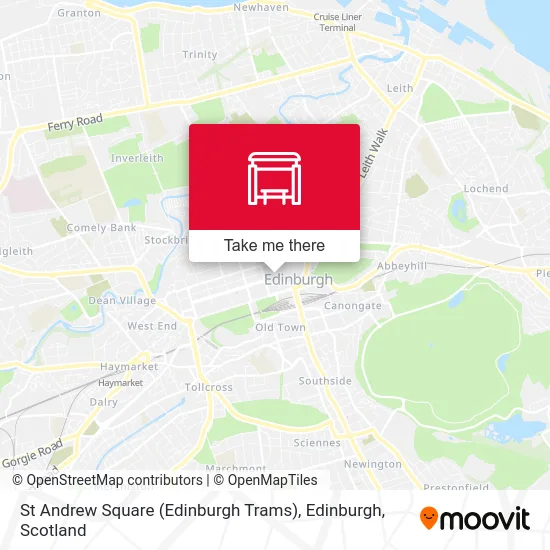 St Andrew Square (Edinburgh Trams), Edinburgh map