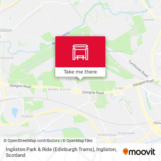 Ingliston Park & Ride (Edinburgh Trams), Ingliston map