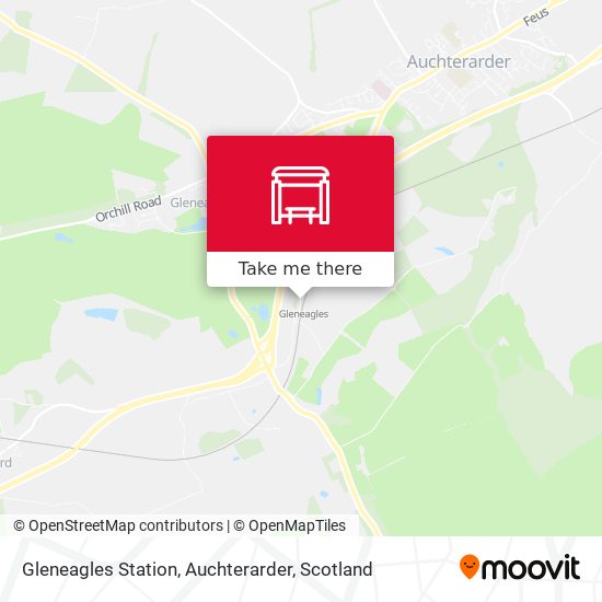 Gleneagles Station, Auchterarder map