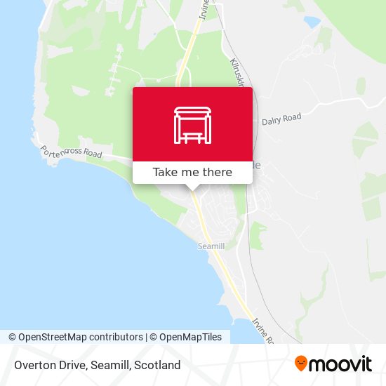 Overton Drive, Seamill map