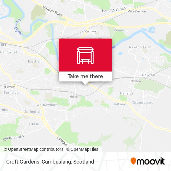 Croft Gardens, Cambuslang map