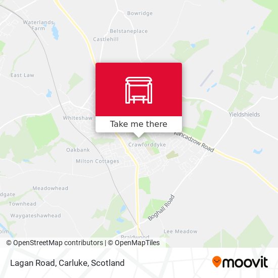 Lagan Road, Carluke map