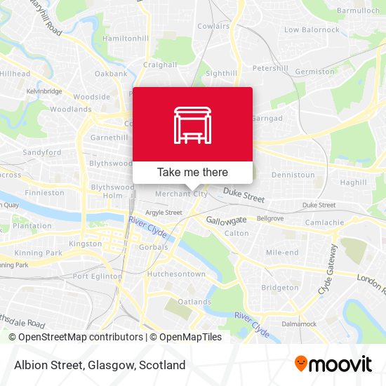 Albion Street, Glasgow map