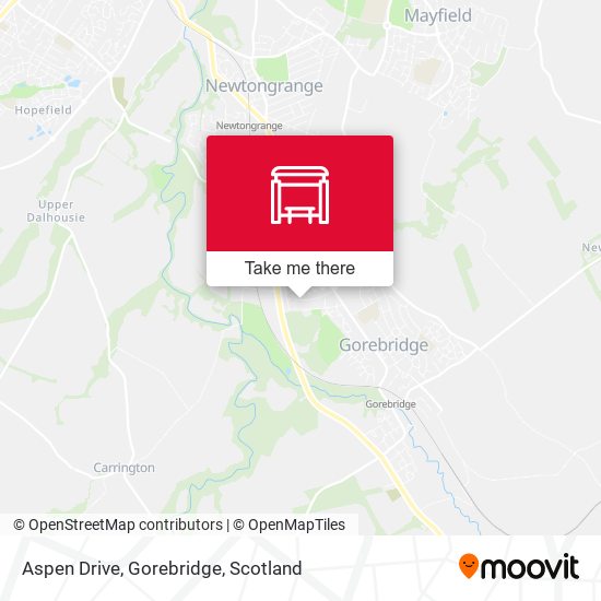 Aspen Drive, Gorebridge map