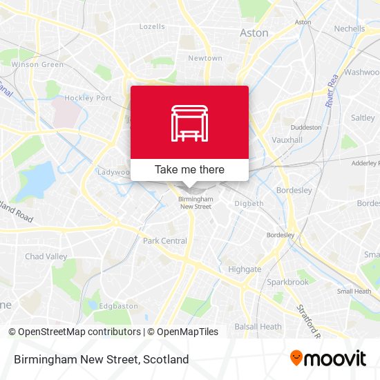Birmingham New Street map