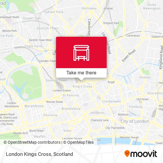 London Kings Cross map