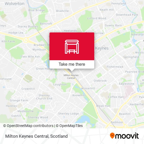Milton Keynes Central map