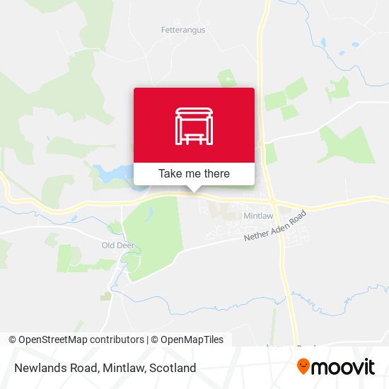 Newlands Road, Mintlaw map