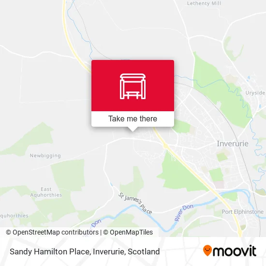 Sandy Hamilton Place, Inverurie map