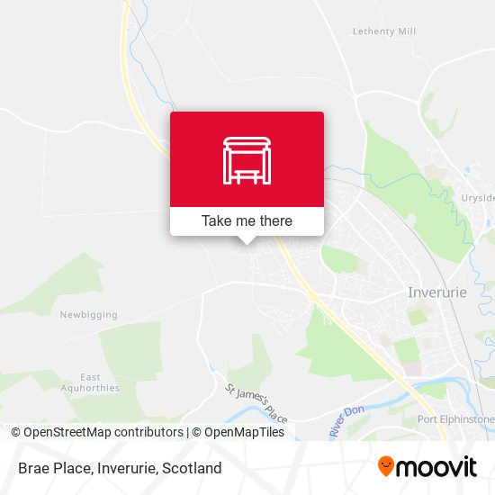 Brae Place, Inverurie map