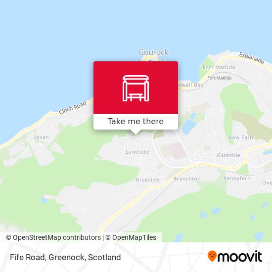 Fife Road, Greenock map