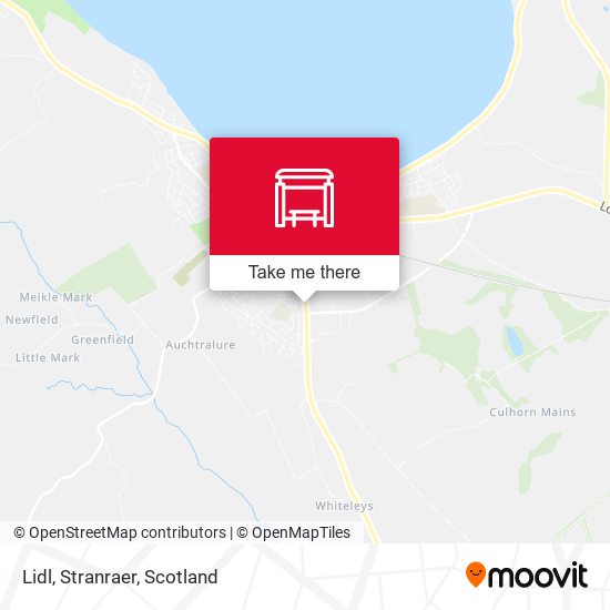 Lidl, Stranraer map