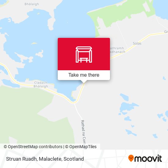 Struan Ruadh, Malaclete map