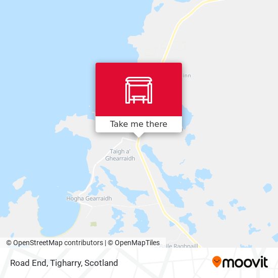 Road End, Tigharry map