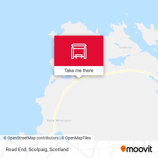 Road End, Scolpaig map