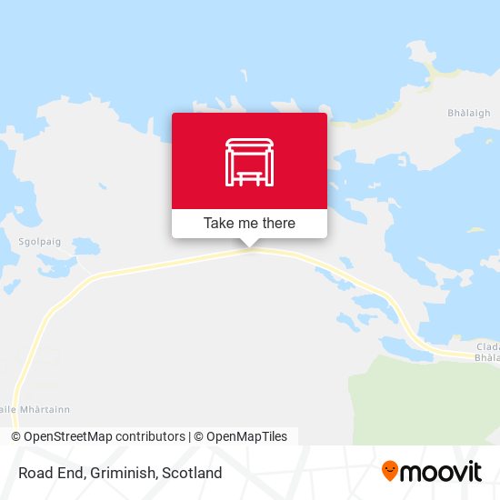 Road End, Griminish map