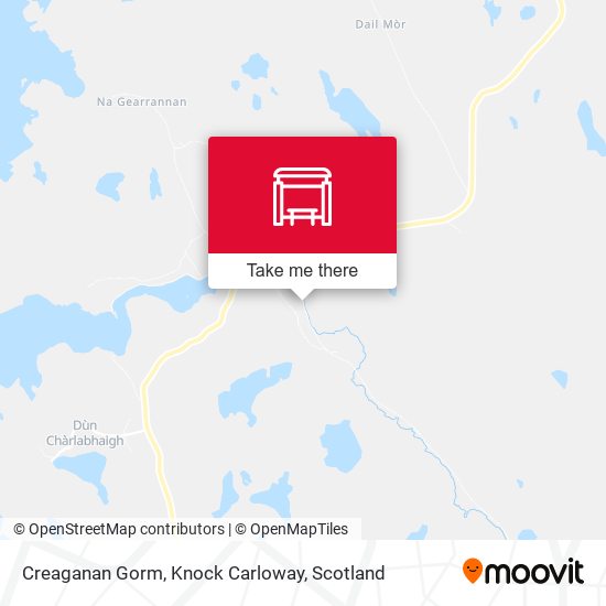 Creaganan Gorm, Knock Carloway map