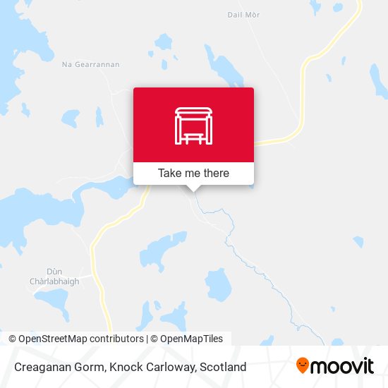 Creaganan Gorm, Knock Carloway map