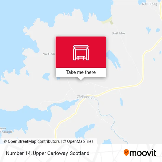 Number 14, Upper Carloway map