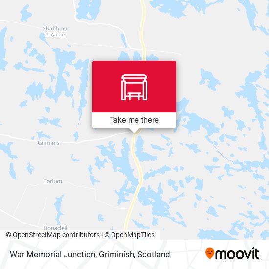 War Memorial Junction, Griminish map