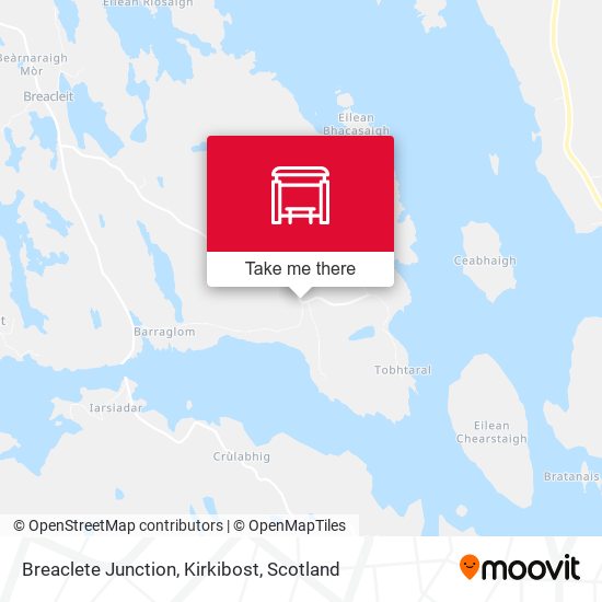 Breaclete Junction, Kirkibost map