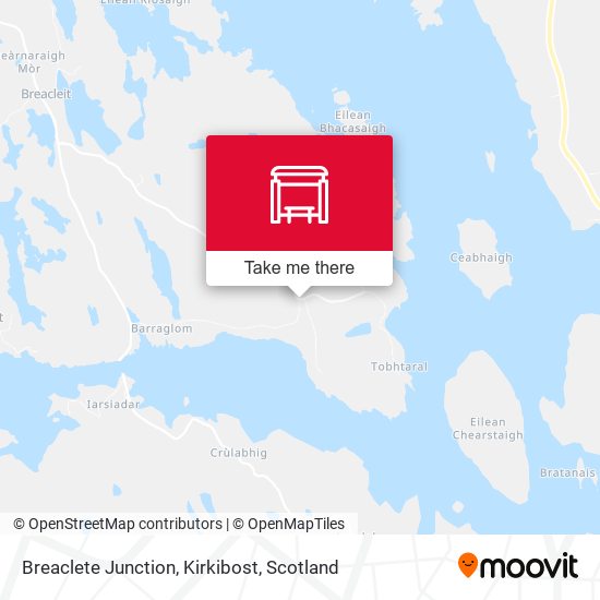 Breaclete Junction, Kirkibost map
