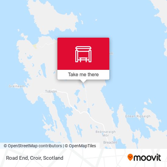 Road End, Croir map