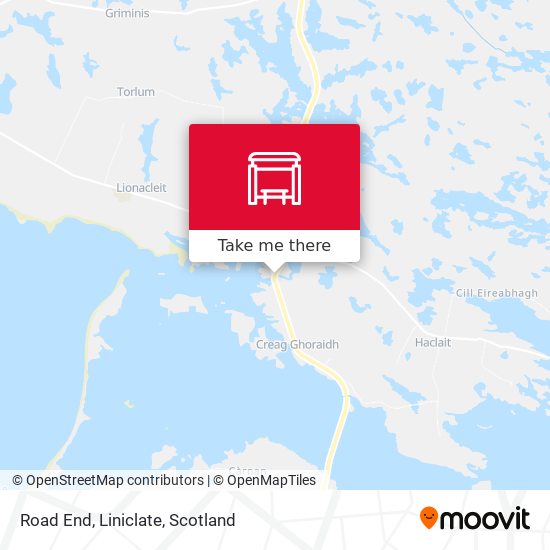 Road End, Liniclate map