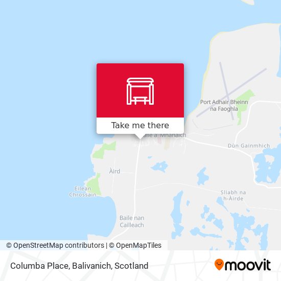 Columba Place, Balivanich map
