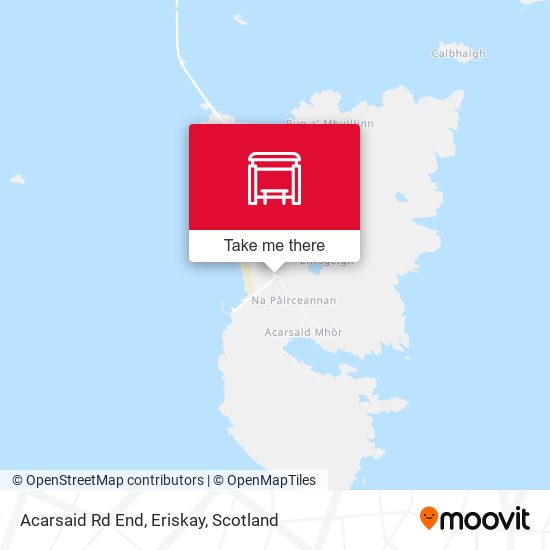 Acarsaid Rd End, Eriskay map