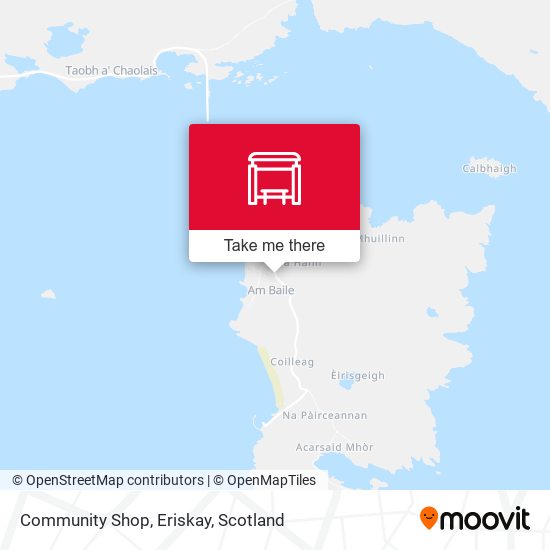Community Shop, Eriskay map