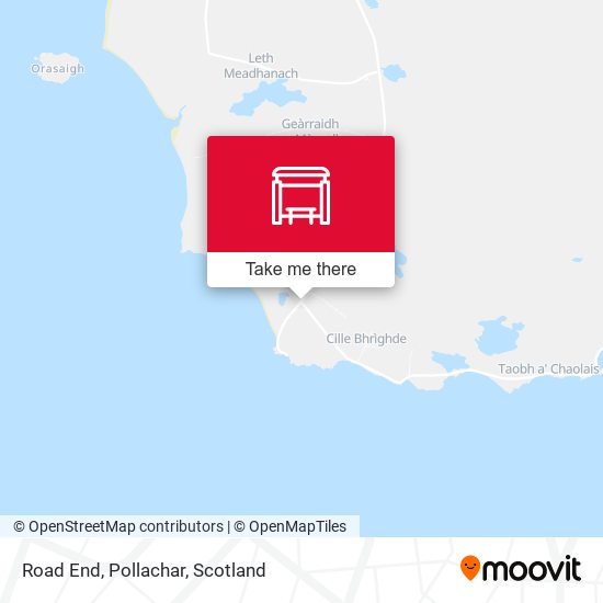 Road End, Pollachar map