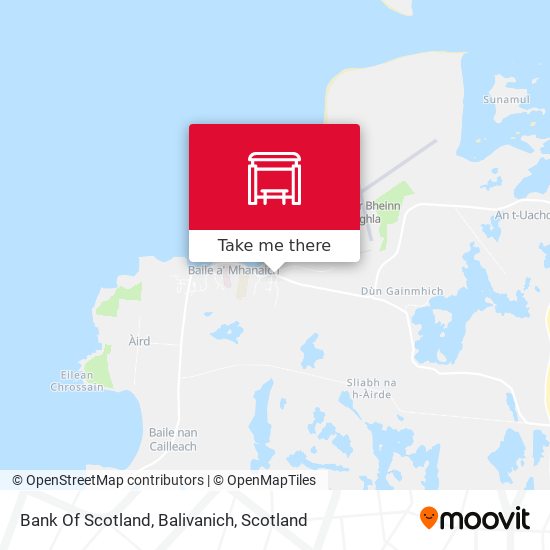 Bank Of Scotland, Balivanich map