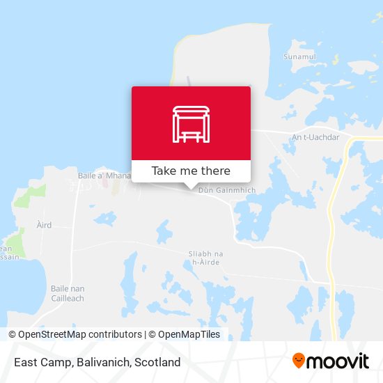East Camp, Balivanich map