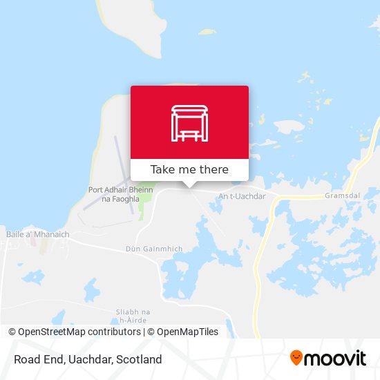 Road End, Uachdar map